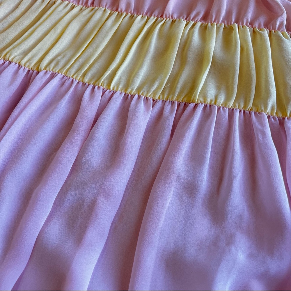 LOVERS + FRIENDS pastel pink Acer tiered ruffle midi dress - Picture 5 of 10